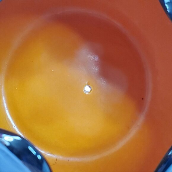 Vintage 1980s Art Pottery Planter Desert Landscape & Palm Tree Design Signed - Picture 13 of 16